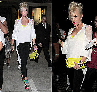 Gwen Stefani Attends Gavin Rossdale's Concert in LAMB Shoes and Shredded Tee