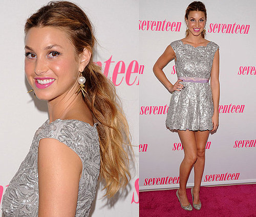 Whitney Port Attends a Seventeen Magazine Party in a Silver Metallic Dress 2009-09-09 11:00:08