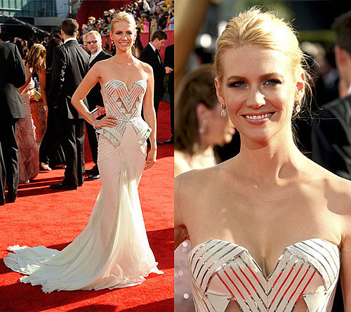 Photo of January Jones on the Emmy Red Carpet