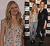 Photo of Sienna Miller in Gray Jeans and Printed Top at 2010 London Fashion Week
