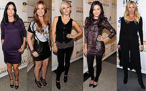 Photo of Courteney Cox, Isla Fisher, Catherine McPhee, Jenna Dewan, and Christina Applegate at Rock a Little, Feed A Lot in LA 2009-09-30 12:30:22