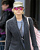 Drew Barrymore Wears Mirrored Pink Sunglasses Walking Around NYC