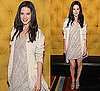 Photo of Michelle Monaghan in Metallic Dress and Calvin Kleing Blazer at the Trucker Premiere in NYC