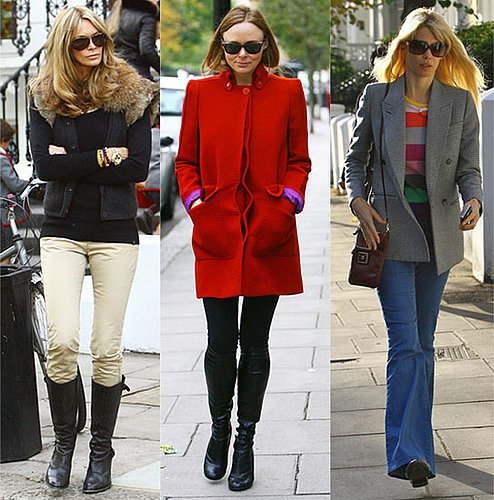 Claudia Schiffer, Stella McCartney, and Elle MacPherson Drop Their Kids Off at School in London