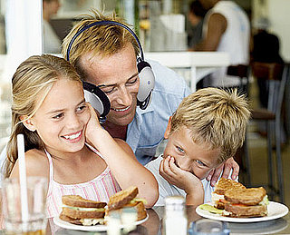 Dad Wears Earplugs During Dinner