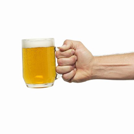 Parents Encouraging Alcohol Swigging Tot