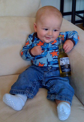 Kids Posing With Alcohol