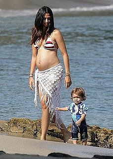 Photos of Camila Alves and Levi McConaughey at the Beach