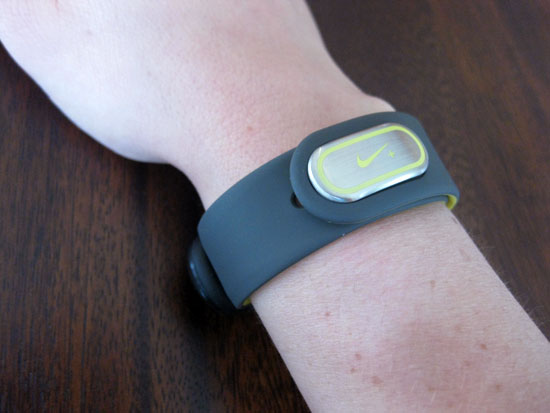Back of Nike+ Sportband