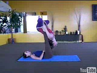Partner Yoga Pose: Reverse Bat to Front Walkover