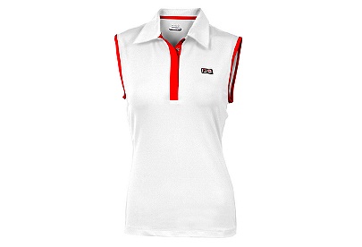 Heritage Sleeveless Polo, White, $52 Heritage Sleeveless Polo, White, $52
