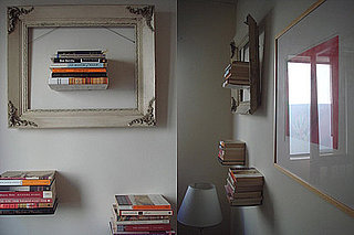Cool Idea: Floating Bookshelves Framed
