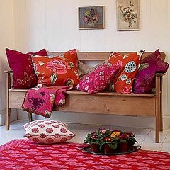 Get the Look: Folksy Red Cushion Room