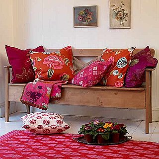 Get the Look: Folksy Red Cushion Room
