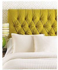 Love It or Hate It? Chartreuse Tufted Headboard