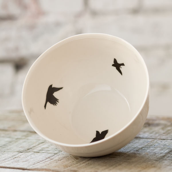 This Bird Bowl ($58) from Coe & Waito is a porcelain slip cast vessel embellished with blackbird images. It's great for displaying your more sophisticated Halloween candy. This Bird Bowl ($58) from Coe & Waito is a porcelain slip cast vessel embellished with blackbird images. It's great for displaying your more sophisticated Halloween candy.
