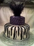 Zebra Diva Cake