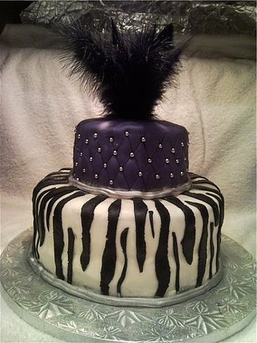 Zebra Diva Cake