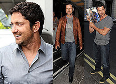 Photos of Gerard Butler in London Confirming He Doesn't Have a Girlfriend, Denying Jennifer Aniston Rumour, Promoting Ugly Truth Photos of Gerard Butler in London Confirming He Doesn't Have a Girlfriend, Denying Jennifer Aniston Rumour, Promoting Ugly Truth