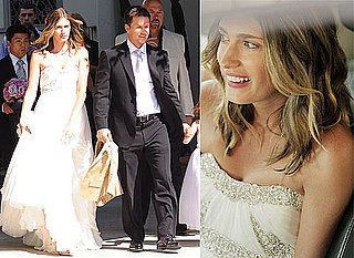 Photos Of Mark Wahlberg and Rhea Durham On Their Wedding Day, Rhea In Her Marchesa Wedding Dress
