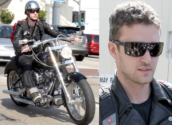 Justin Timberlake On His Bike