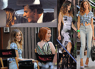 New Photos Of Sarah Jessica Parker, Cynthia Nixon and Chris Noth Filming Sex and the City 2 In New York