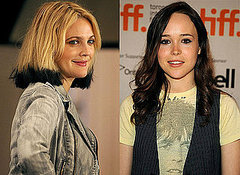 Photos Of Ellen Page and Drew Barrymore at 2009 Toronto Film Festival Press Conference For Whip It