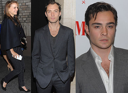 Gallery of Pictures of Jude Law, Natalie Portman and Ed Westwick At Hamlet Opening Night On Broadway, New York