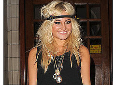 Photo of Pixie Lott with Necklaces