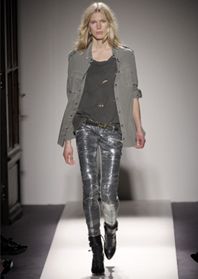 Sequined Jeans at Balmain Spring 2010 in Paris