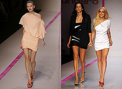 Photos of Lindsay Lohan for Emmanuel Ungaro at Paris Fashion Week Spring 2010