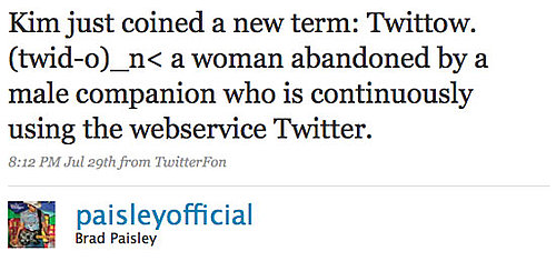 Kimberly Williams-Paisley Coins a New Word, "Twittow," For Women Whose Husbands Twitter Too Much