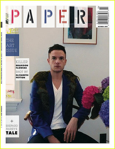 Brandon Flowers on the Cover of Papermag!