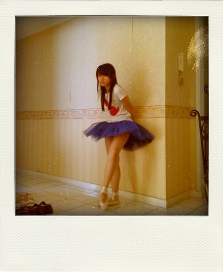 tutu and pointe shoes