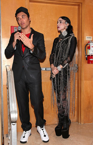 Daphne Guinness Trades in Skunk-Striped Hair for All Black, Swims in Pool Clothed for Art Basel Performance Piece Daphne Guinness Trades in Skunk-Striped Hair for All Black, Swims in Pool Clothed for Art Basel Performance Piece