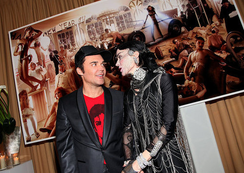 Daphne Guinness Trades in Skunk-Striped Hair for All Black, Swims in Pool Clothed for Art Basel Performance Piece Daphne Guinness Trades in Skunk-Striped Hair for All Black, Swims in Pool Clothed for Art Basel Performance Piece