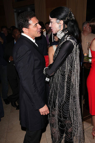 Daphne Guinness Trades in Skunk-Striped Hair for All Black, Swims in Pool Clothed for Art Basel Performance Piece Daphne Guinness Trades in Skunk-Striped Hair for All Black, Swims in Pool Clothed for Art Basel Performance Piece