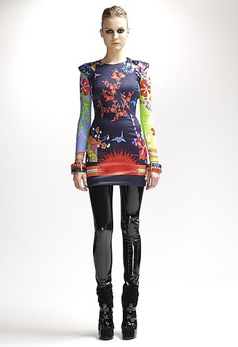 Japanese Cherry Blossoms Meet Patent Leather in Versace Pre-Fall 2010 Japanese Cherry Blossoms Meet Patent Leather in Versace Pre-Fall 2010