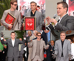 The Ocean's Men Make Their Mark on Hollywood Blvd. The Ocean's Men Make Their Mark on Hollywood Blvd.