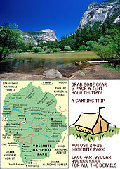 Come Party With Me: Camping Trip - Invites