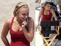 Hayden Gets Busy (Filming Heroes) In The Sand