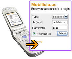 Geek Tip: Get Your Del.icio.us Bookmarks On Your Cell Geek Tip: Get Your Del.icio.us Bookmarks On Your Cell