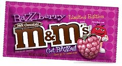 Razzmatazz! M&Ms Launches a Raspberry Flavored Candy