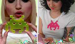 Totally Geeky or Geek Chic? Space Invaders Necklace