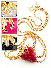 The Look for Less: Kenneth Jay Lane Strawberry Pendant