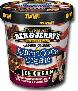 Colbert, Ben & Jerry to Launch New Ice Cream Tonight!