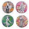 Fabworthy: Mod Girl Mini Mirrors 