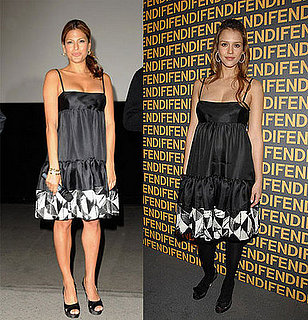 Who Wore It Better? Black Ruched Fendi Dress 