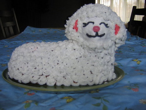 3D Lamb Cake for Easter