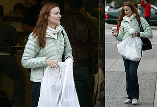 Marcia Cross Grabs an Apple